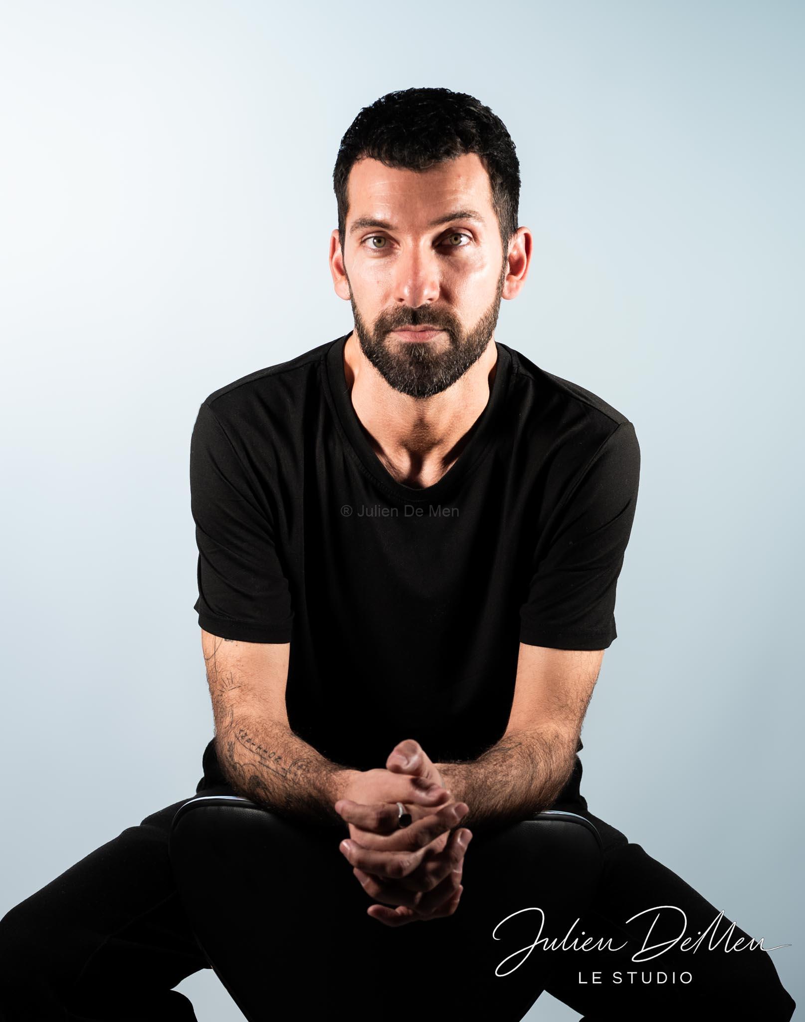 Portrait homme lumière cinéma Julien DeMen